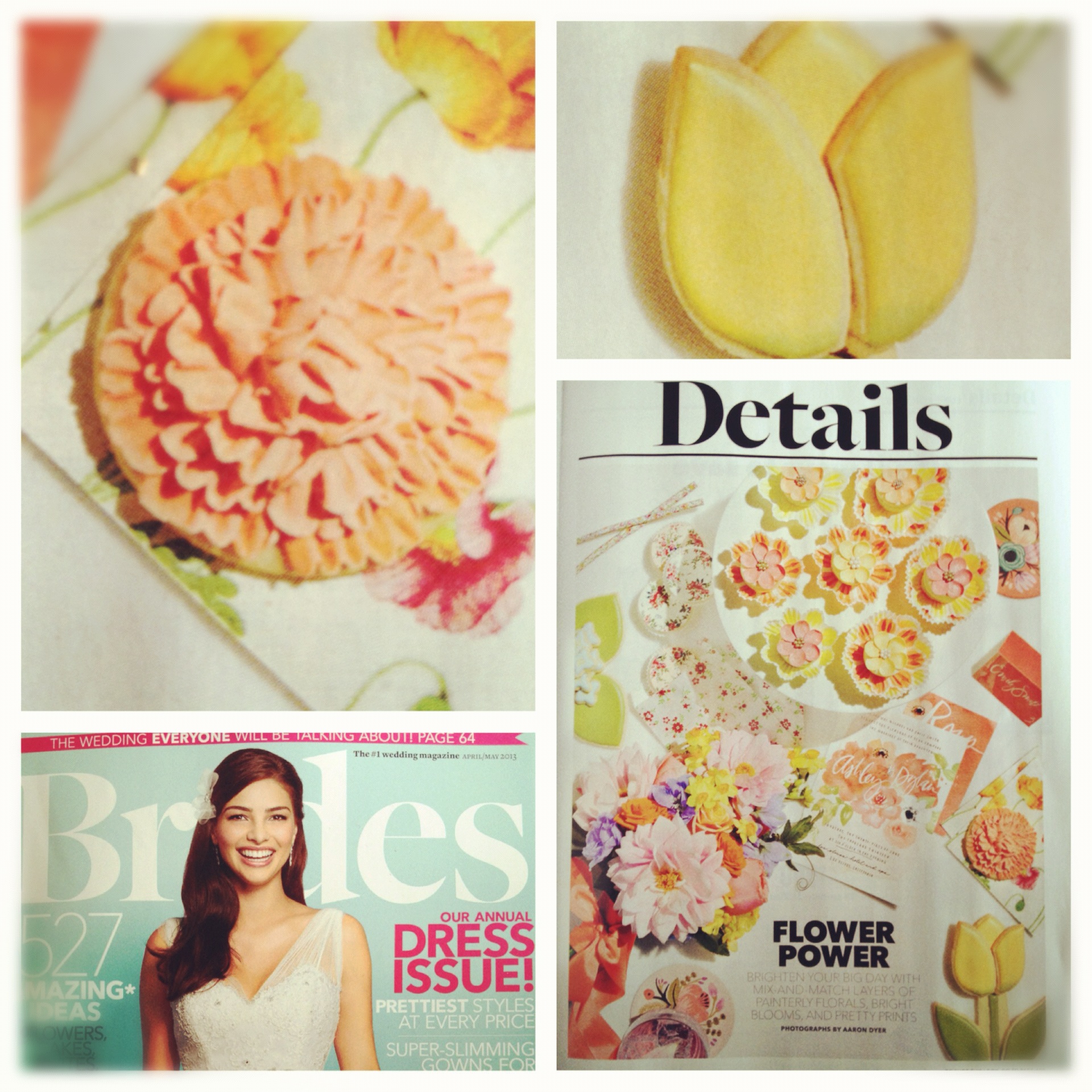 Spring Cookies for Brides Magazine