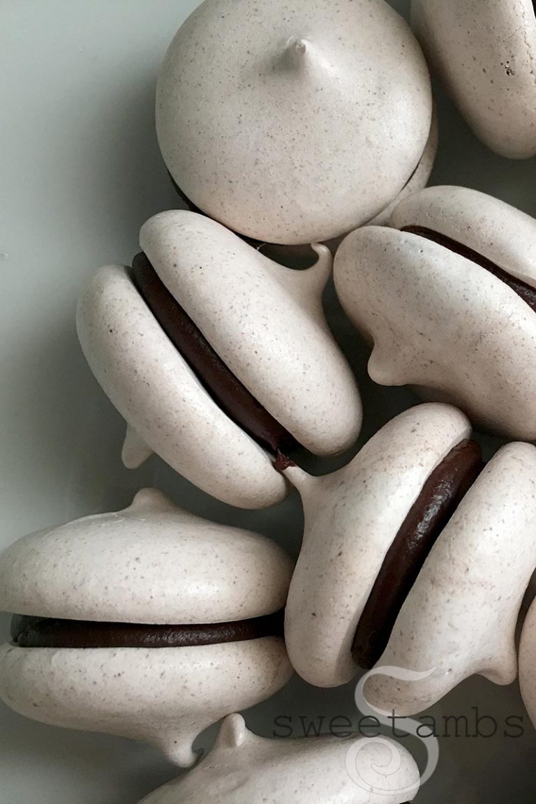 Peppermint Hot Chocolate Meringue Cookie Recipe