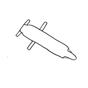 syringe cookie template