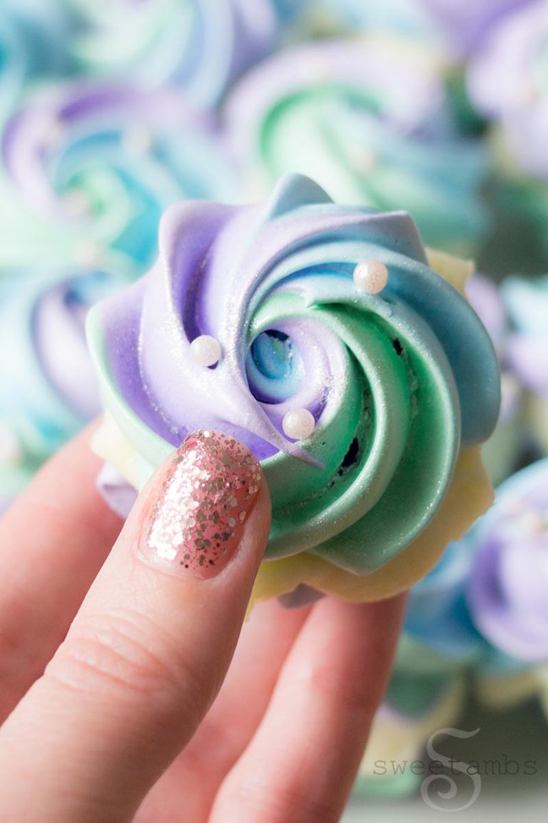 How To Make Mermaid Meringue Cookies! {Meringue and Ganache Recipe}