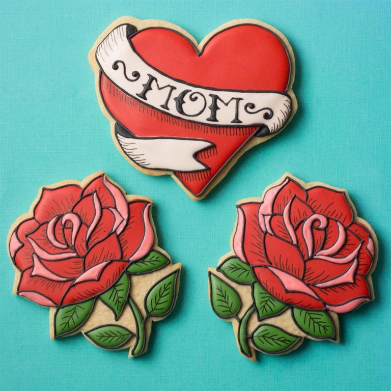 Tattoo Cookies for Mother's Day!