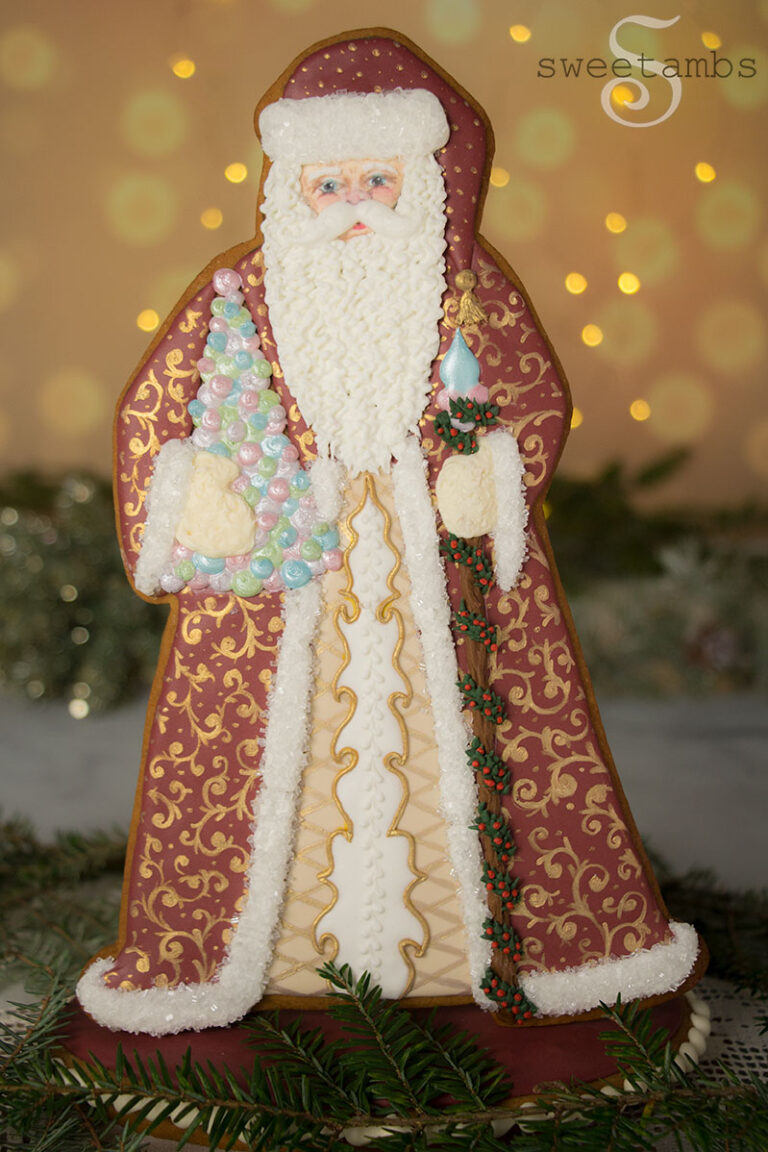 Santa Claus Gingerbread Cookie