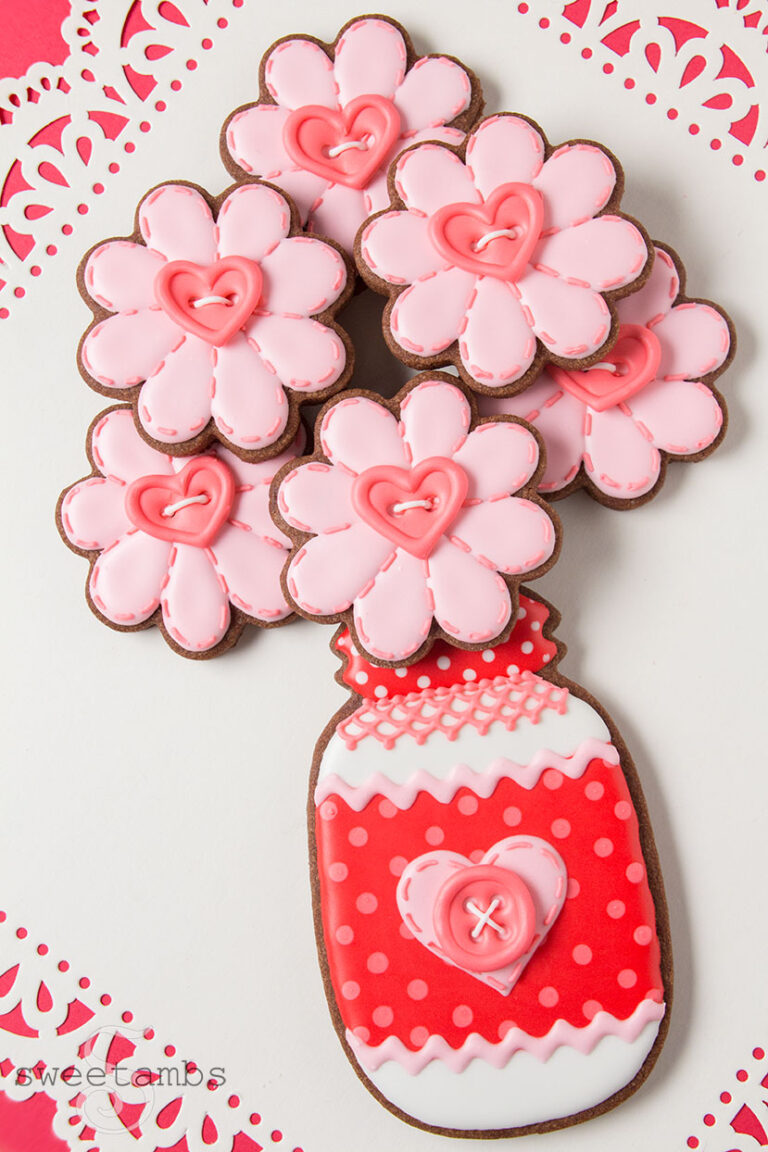 Valentine Mason Jar Cookie Decorating Tutorial (Cookie Art Club Premium Tutorial)