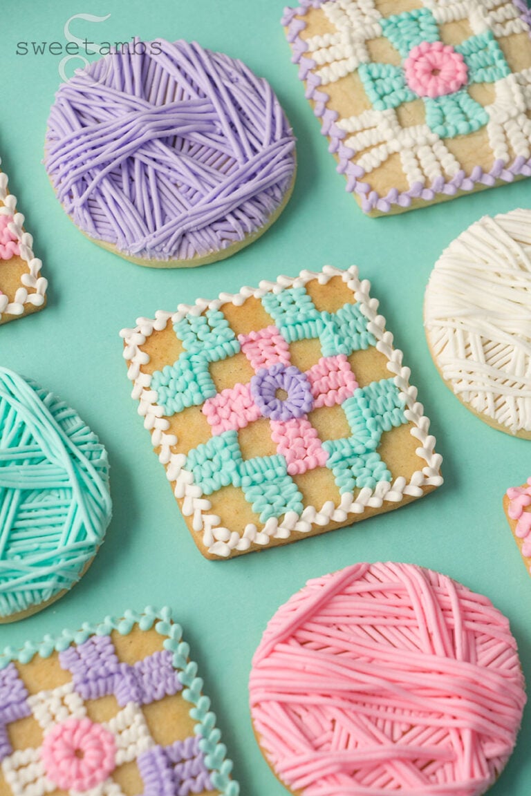 How To Decorate Crochet Cookies (Cookie Art Club Premium Tutorial)