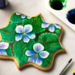 painting on royal icing with food coloring